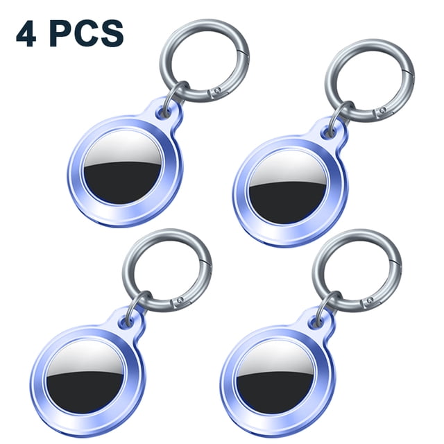 4 Pack Keychain for AirTag,Silicone Case Compatible with Apple Air Tags