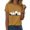 A325 Yellow, variant on Yuncity Halloween Shirts For Women Ghosts Graphic Print Tees Summer Crew Neck Short Sleeve Casual Stylish Outdoor Athletic Tops Size L Army Green
