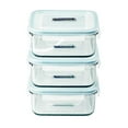 thumbnail image 1 of Glasslock Contenant de Conservation des Aliments avec Couvercles Verrouillables, Compatible Micro-Ondes, Ensemble de 6 Pcs, Carré, 17 Oz/490 ml, 1 of 3