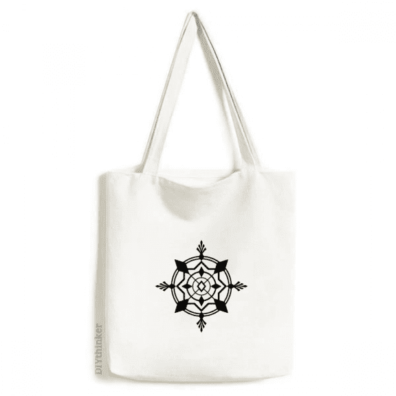 Stars Superimposed Spell Array Tote Canvas Bag Shopping Satchel Casual Handbag