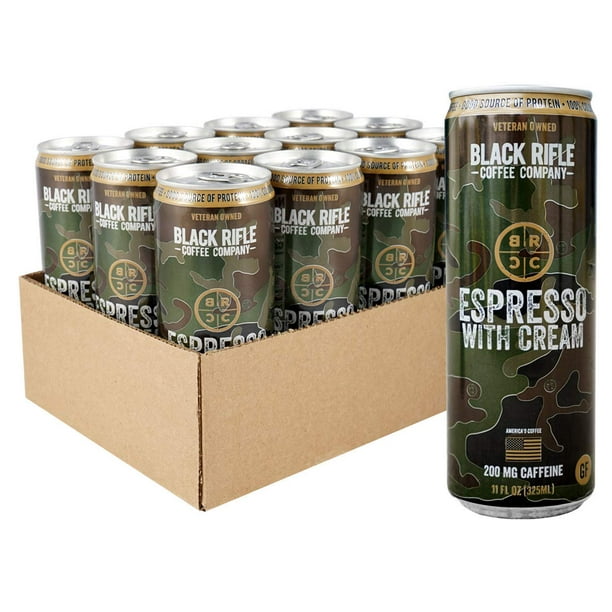 Black Rifle Coffee RTD (Espresso with Cream, 12 Count) - Walmart.com