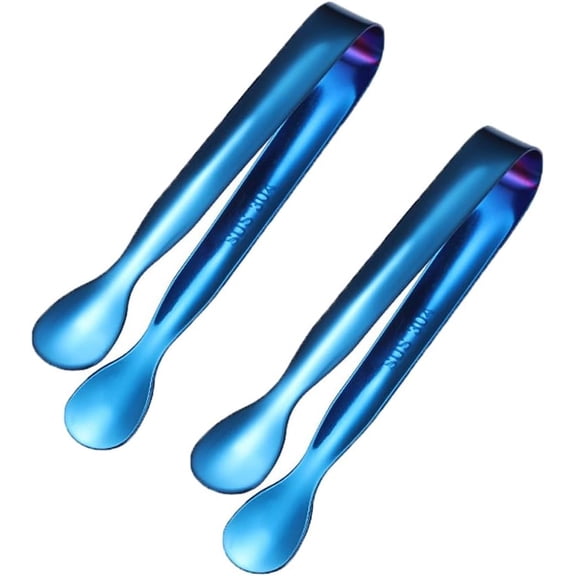 Mini Serving Tongs, Stainless Steel Small Serving Utensils Ice Tongs Sugar Tongs 4.8"