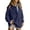 Dirty blue, variant on SHEWIN Sweatshirt for Women Oversized Casual Long Sleeve Quarter Button Henley Neck Pullover Tops Fall Winter Fleece Lining Outfits Clothes