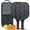 Pioneer Flower Floral-3, variant on Pickleball Paddles Set,Pioneer Flower Floral Print Pattern Fiberglass Surface Pickleball Racket Set with 2 Indoor Outdoor Pickleball Balls and Pickleball Bag,Pickle-ball Equipment