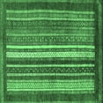 thumbnail image 1 of Ahgly Company Indoor Square Abstract Emerald Green Modern Area Rugs, 8' Square, 1 of 4