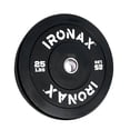 thumbnail image 4 of Ironax 35 lb Olympic Bumper Plate 2 Inch Low Bounce Rubber Home Gym, 4 of 5