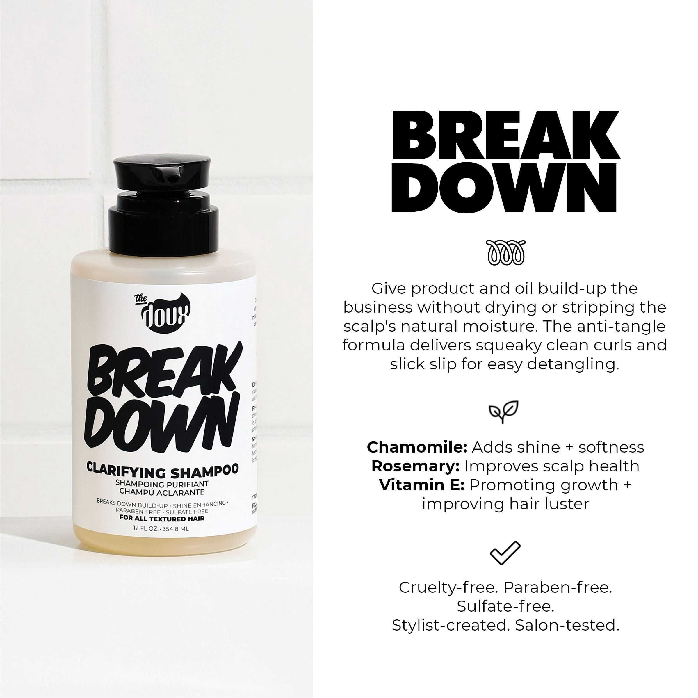 The Doux Break Down Clarifying Shampoo for All Textured Hair - 12 fl.oz, All Age Groups