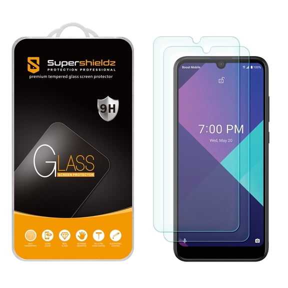 [2-Pack] Supershieldz for Wiko Ride 3 Tempered Glass Screen Protector, Anti-Scratch, Anti-Fingerprint, Bubble Free