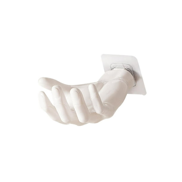 Percha para abrigos, gorras, ropa, toallas, gancho para cepillo de dientes multifunción, colgador de pared Blanco