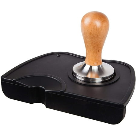 

Coffee Tamper 58mm Espresso Machine Portafilter Leveler Stainless Steel Barista Tamper Tool Set with Silicone Mat