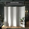 thumbnail image 3 of 7 ft. Tall Bamboo Wave Screen - White, 3 of 5