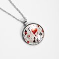 thumbnail image 4 of LOVE Women's Glass Design Circular Pendant Necklace - Sparkle and Shine with this Elegant Necklace, 4 of 5