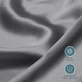 thumbnail image 4 of Bare Home Satin Body Pillowcase - Silky Soft for Hair & Skin - Envelope Closure - Gray, 4 of 7