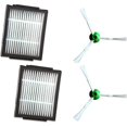 thumbnail image 1 of Kit de accesorios de repuesto para iRobot Roomba Series I, filtro iRobot i7 E5 E6, cepillo principal y cepillo lateral personalizable, 4 Uds., 1 of 4