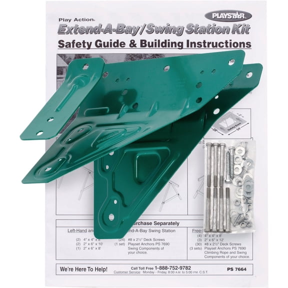 PlayStar Extend-a-Bay/Swing Station Kit — Residential Use, Standard Application