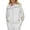 Ivory/Gold, variant on DKNY Womens Velour Sequined Zip Hoodie
