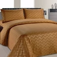 thumbnail image 1 of Collection Chevron Beverly Hills 1800 Series Ensemble de Draps Ultra Doux Résistants aux Plis Unis (Grand, Pierre de Sable), 1 of 1