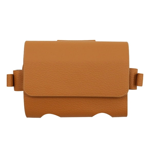 Eigraketly Bolsa de almacenamiento elegante y espaciosa para equipo de golf, material de cuero para descanso, bolsa de pelota de gran capacidad Ropa Deportiva, Zapatos marrón
