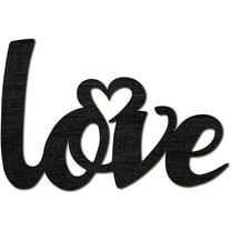 Love Wood Sign Wooden Laser Cutout Sign Word Unfinished Slices Wood Sculpture Letter Wall Sign Ornaments Art for Crafts DIY Personalized Front Door Kitchen Home Wall Decor 7.8x11.9 Inch