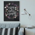 thumbnail image 2 of Stupell Home Décor Enjoy Every Moment Flower Wreath Textured Chalkboard Design Canvas Wall Art by House Fenway, 2 of 6
