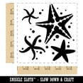 thumbnail image 2 of Ocean Starfish Sea Stars Square Rubber Stamp Stamping Scrapbooking Crafting - Large 2.75in, 2 of 7