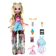 Monster High Lagoona Blue Fashion Doll with Pet Fish Neptuna, Mesh Tee, Cargo Pants and Accessories