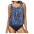 thumbnail image 2 of Women Tankini Swimsuit Tummy Control Top With Shorts Two Piece Bathing Suit, 2 of 6