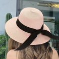 thumbnail image 1 of Sombrero de playa de paja para mujer, sombrero de verano, sombrero plegable para el sol, sombrero de viaje, sombrero de sol con protección solar, sombrero Papyrus, 1 of 6