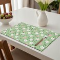 thumbnail image 6 of Placemat, Pioneer Flower Floral Print Pattern Place Mats Table Mat Set Of 2, PVC Washable Placemats for Party Kitchen Dining Decoration, 18x12 Inch, Fade Resistant, 6 of 6