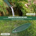thumbnail image 4 of 4 Inch Green Angled Drainage Grate for Yard Drain, Sump Pump Discharge & Gutter Downspout - 17in Length, 4 of 6