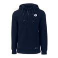 thumbnail image 2 of Men's Cutter & Buck Navy Milwaukee Brewers Roam Eco Recycled Tri-Blend Half-Zip Hoodie, 2 of 3