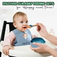 thumbnail image 5 of Baby Feeding Set 12 Piece Led Weaning Supplies Suction Bowl and Plate, Divided Plate, Spoon, Fork, Cup, Adjustable Bib Baby Self Feeding Utensils, 5 of 5