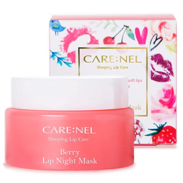 Mascarilla labial CARE:NEL Hidratante nocturno 23 g (bayas) con espátula