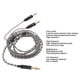 thumbnail image 3 of Cable De Actualización De Auriculares, 3,5 Mm A Doble Núcleo De Cobre Chapado En Plata De 2,5 Mm Cable De Sonido De Repuesto De Auriculares Sin Pérdidas De 3,9 Pies Para HE560, 3 of 7