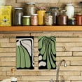 thumbnail image 2 of Abstract Boho Floral Kitchen Towels Set of 2, Retro Groovy Dish Towels for Kitchen, Vintage Boho Hand Towels for Bathroom, 16x24in, 2 of 5