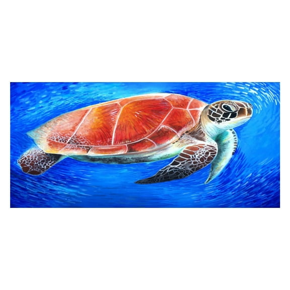 PFFRIZ Beach Towel with Custom Name for Boys or Girls, Colorful Underwater Nature Theme with Fish, Coral Reef, Soft Cotton, Quick Dry Microfiber, 30” x 60” Clearance