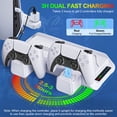 thumbnail image 7 of PS5 Stand with Cooling Fan, PS5 Cooling Station with Dual Controller Charging Station,PS5 Accessories for PS5 Standard Edition & Slim Edition & Pro Edition Consoles - 3 Levels Fan White, 7 of 7