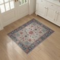 thumbnail image 3 of ODIKA Beige Cream Motifs Transitional Border Vintage Spandrels Entryway Non-Slip Chair-Friendly for Home Office, Hallway, Laundry Room, 3 of 7