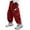 Red, variant on Huowey Boys Pants Drawstring Elastic Sweatpants Active Joggers Warm Sweatpants for Kids