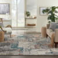 Nourison Ludlow Eclectic Grey/Multi 7'10" x 9'10" Area Rug, (8x10)