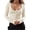 Apricot, variant on Long Sleeve Women's Sexy Scoop Neck Crop Tops Slim Fit Lace Blouses