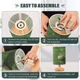 thumbnail image 4 of Baseball on Grass Bedside Table Lamp Desk Warm Lights with USB Charging Port Cylinder LED Lamps for Bedroom Living Room Office, 4 of 7