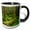 Black/White, variant on 3drose, Washington, Olympic Np, Hoh Rainforest - Us48 Dsv0088 - David Svilar, 11oz Two-tone Green Mug