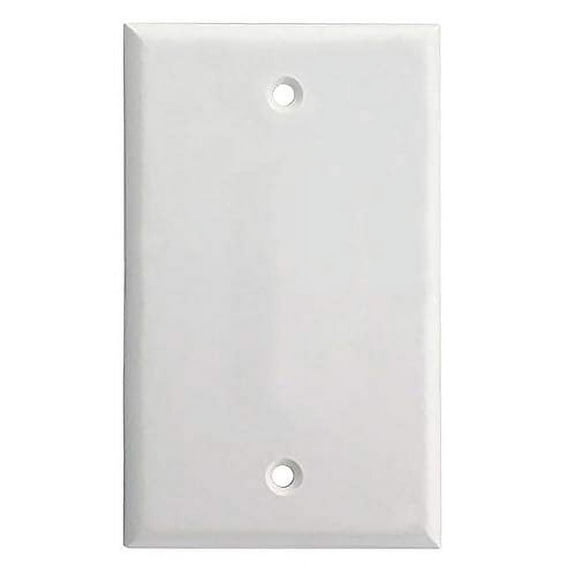 Newyork Cables. Blank Wall Plate Cover for Wall Outlet, 0 Port Ethernet Cable White Blank Cover Plate with Screws, Pack of 10, Blank Faceplate