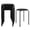 Black, variant on Chateauy Set of 6 Portable Stacking Stools 17.5 Inch Plastic Seat Stools with Heavy Duty Metal Frame for Home & Commercial Use