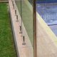thumbnail image 5 of Postes de montaje de suelo plano de acero inoxidable abrazaderas de vidrio para piscina pasamanos, adultos, unisex Feliz Sencillez, 5 of 5