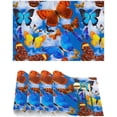 thumbnail image 3 of Placemats Set of 4 Heat-Resistant Rectangle Place Mats Butterfly Blue Washable Plastic PVC Dining Table Mat Non-Slip Wipeable Woven Vinyl Placemat for Kitchen Patio Table Decor, 3 of 5