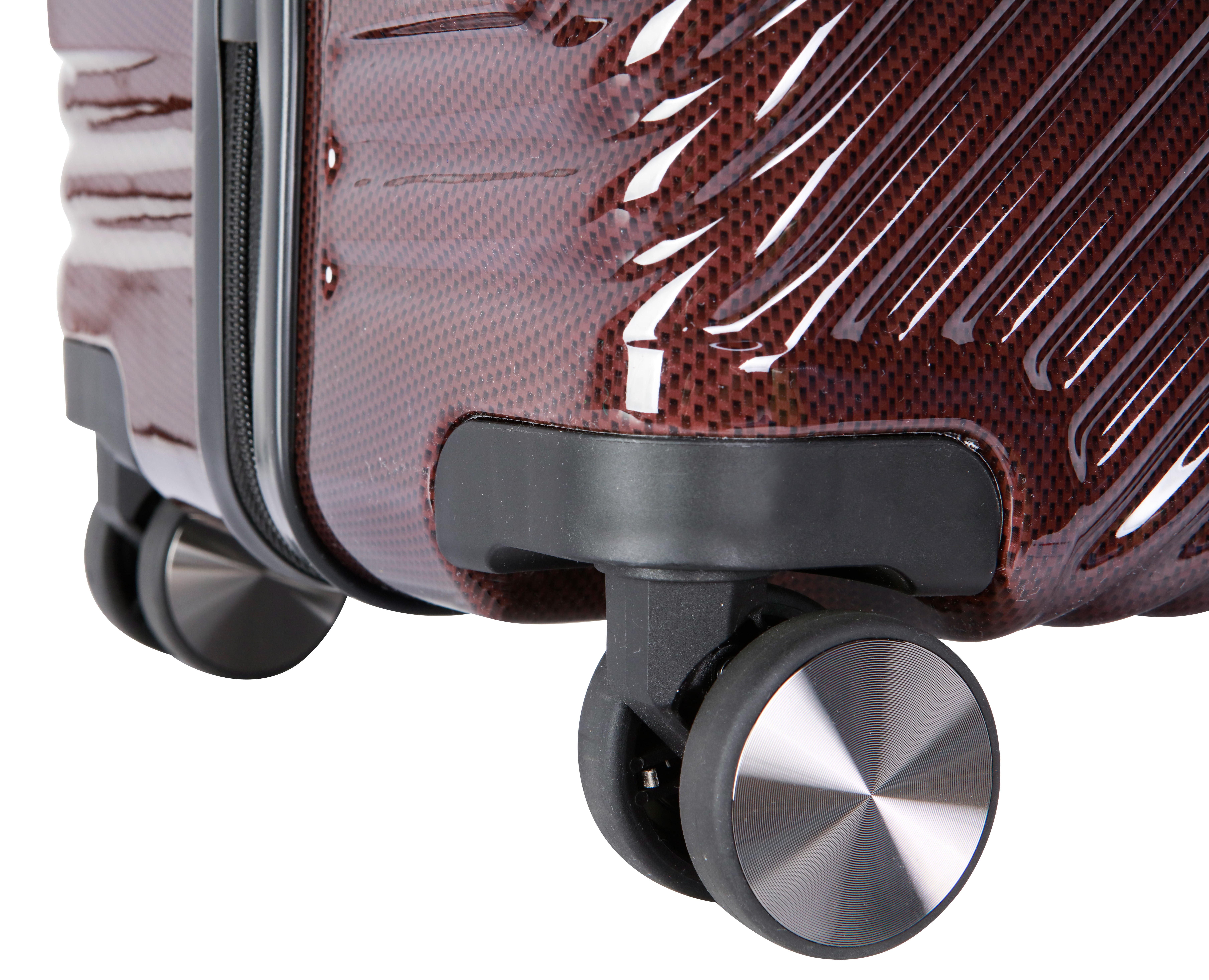 Ecotech Veer 20-inch Hardside Travel ABS Carry-on Luggage, Chocolate, All Ages