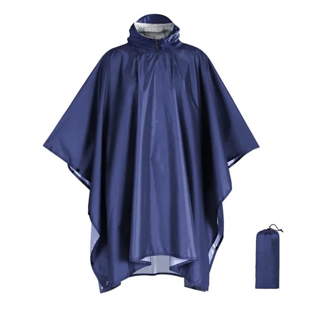 Weiqiqre Imperméables pour Hommes Adultes Ripstop Léger Poncho de Pluie Multi-Usage avec Capuche Abri Tente