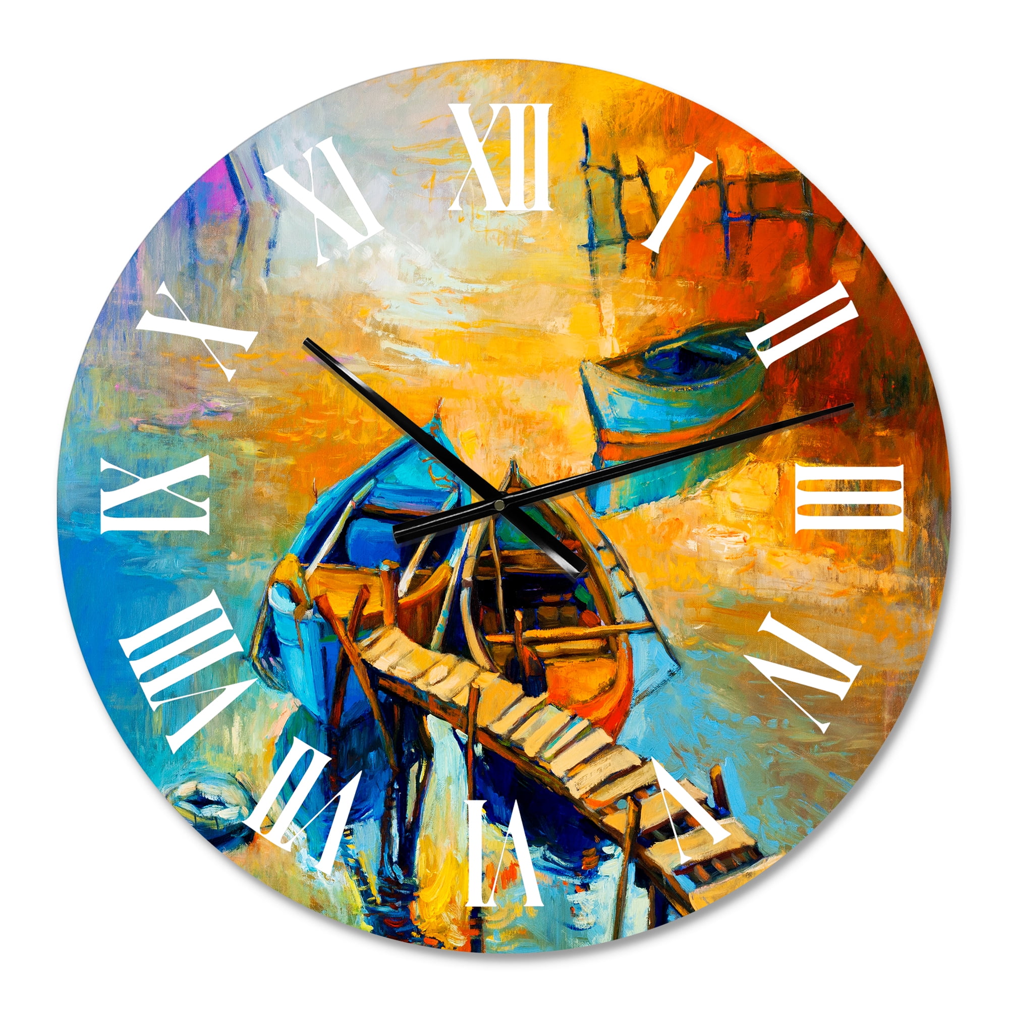 Designart 1 in Quartz Coastal Wall Clock